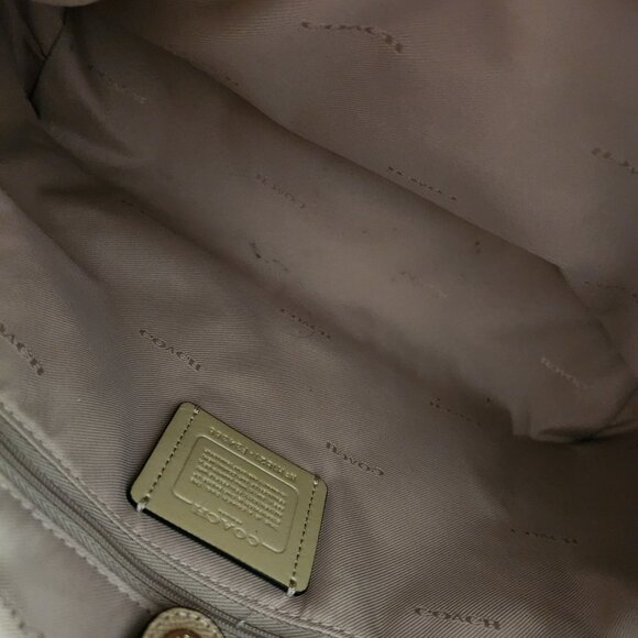 Euc Coach Kitt Carryall Tan Leather Shoulder Bag Handbag - Picture 13 of 13